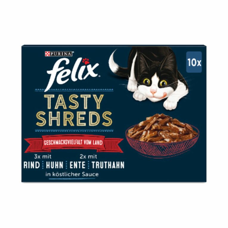 FELIX Tasty Shreds Geschmacksvielfalt vom Land 60x80g