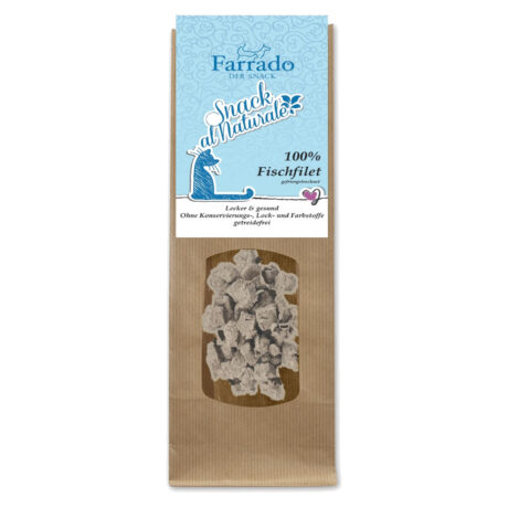 Farrado | Snack al Naturale 100% Weißfisch | gefriergetrocknet | 15 x 30 g