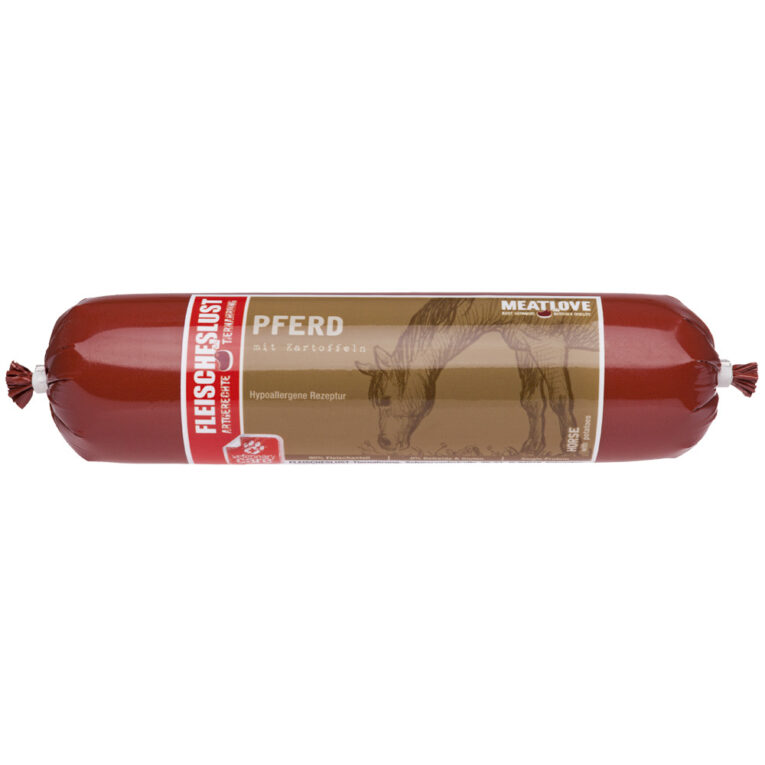 Fleischeslust - Nassfutter - Hypoallergen Pferd mit Kartoffeln (getreidefrei) Hunde benötigen eine ausgewogene