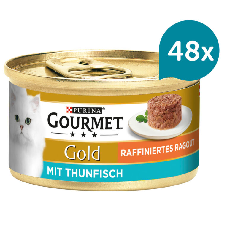 GOURMET Gold Raffiniertes Ragout mit Thunfisch 48x85g