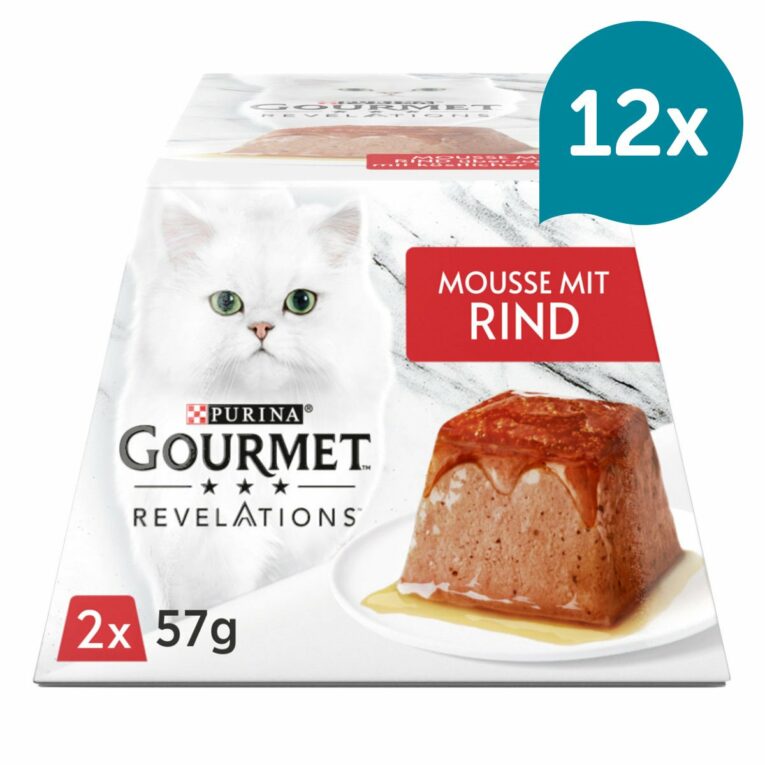 GOURMET Revelations Mousse in Sauce mit Rind 12x2x57g
