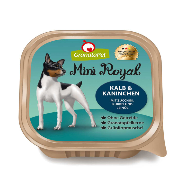 GranataPet - Nassfutter - Mini Royal Kalb & Kaninchen mit Zucchini