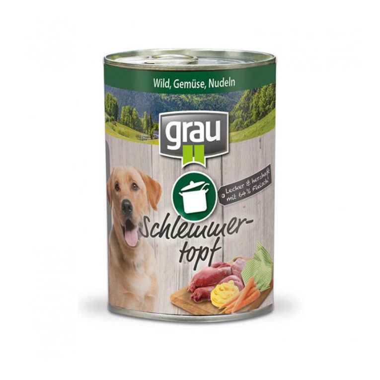 grau - Nassfutter - Schlemmertopf Wild