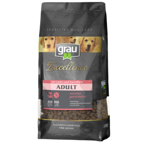 grau | Adult mit Lachs & Kartoffel | Excellence | 10 kg