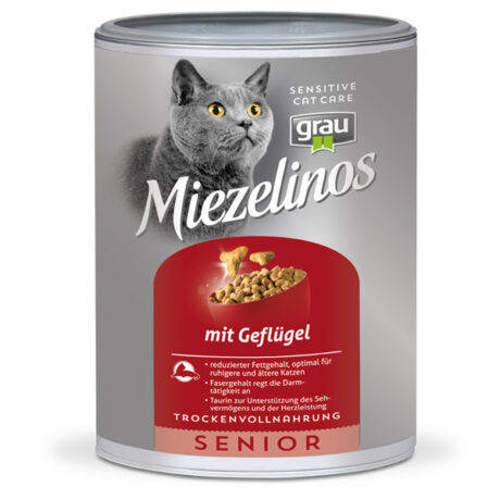 grau | Senior mit Geflügel | Miezelinos | 400 g