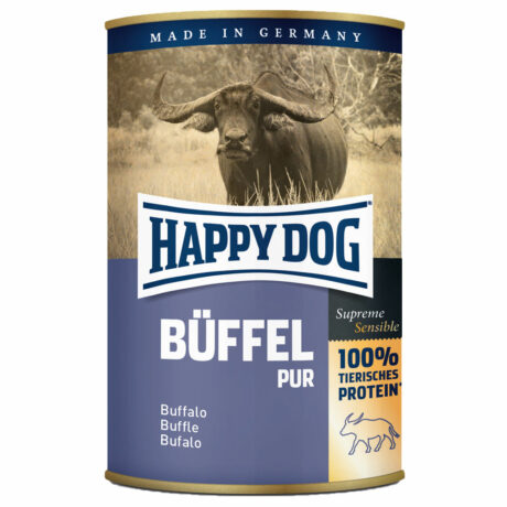 Happy Dog | Büffel Pur | Supreme Sensible | 12 x 800 g