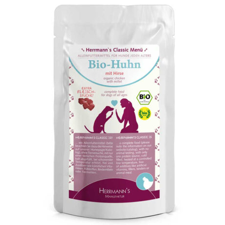 Herrmann's | Bio-Huhn mit Hirse | Classic | 12 x 130 g