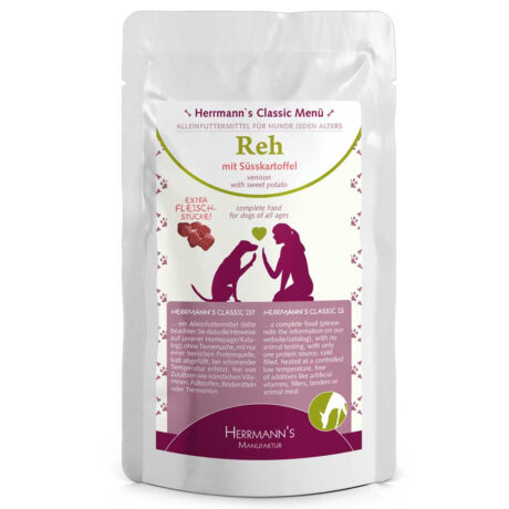 Herrmanns | Reh mit Süßkartoffeln | Classic | 12 x 130 g