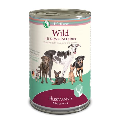 Herrmann's | Leicht Wild mit Kürbis und Quinoa | Selection | 24 x 400 g