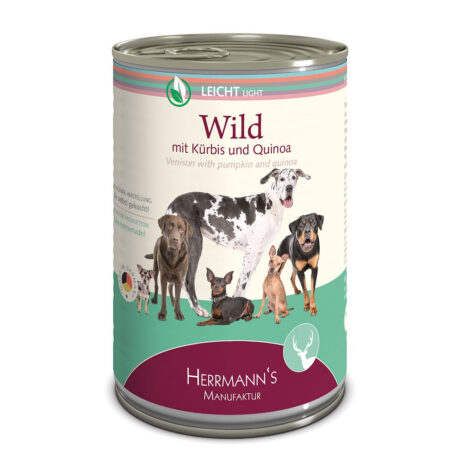 Herrmann's | Leicht Wild mit Kürbis und Quinoa | Selection | 48 x 400 g