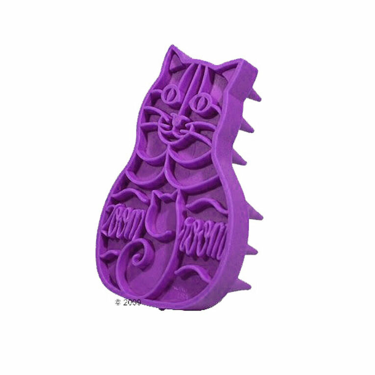 Kong - Fellpflege - Zoom Groom Cat Kong Zoom Groom Cat ist ein praktischer Striegel aus Naturkautschuk in Katzenform. Der Striegel nimmt bei der schnellen Fellpflege zwischendurch lose Haare aus dem Unterfell auf und trägt dazu bei