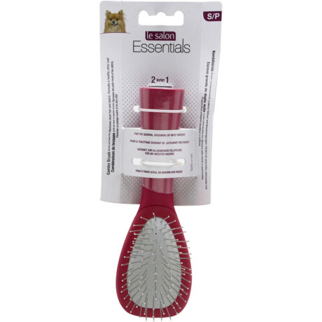 Le Salon | LS Kombibürste Borsten & Stahlnadeln kl. | L 6,5 x B 5,8 x H 21,5 cm