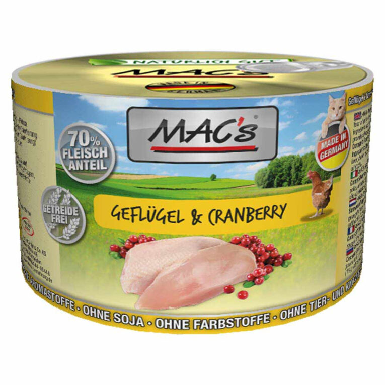 MACs | Geflügel & Cranberry | Cat | 6 x 200 g