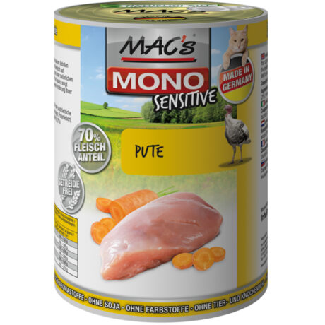 MACs | Pute & Karotte | Cat Mono Sensitive | 12 x 800 g