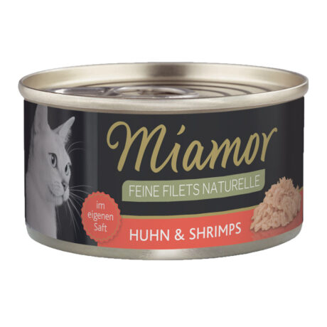 Miamor | Naturelle Huhn & Shrimps | Feine Filets | 24 x 80 g