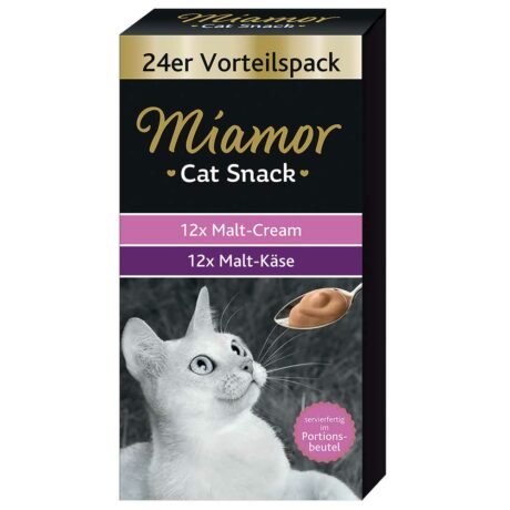 Miamor | Cat Snack Malt-Vorteilspack | Cat Cream | 24 x 15 g