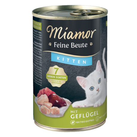 Miamor | Kitten Geflügel | Feine Beute | 12 x 400 g