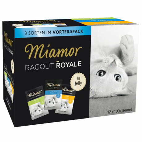 Miamor | In Jelly Multibox Huhn, Thunfisch und Kaninchen | Ragout Royale | 24 x 100 g