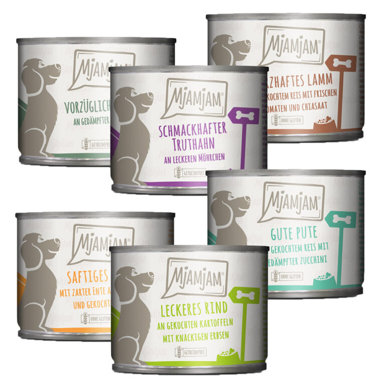 Mjamjam - Nassfutter - Mixpaket leckere Mahlzeiten Huhn