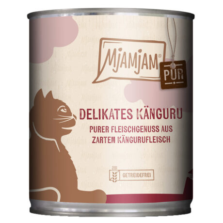 Mjamjam | Delikates Känguru | Pur | 6 x 800 g