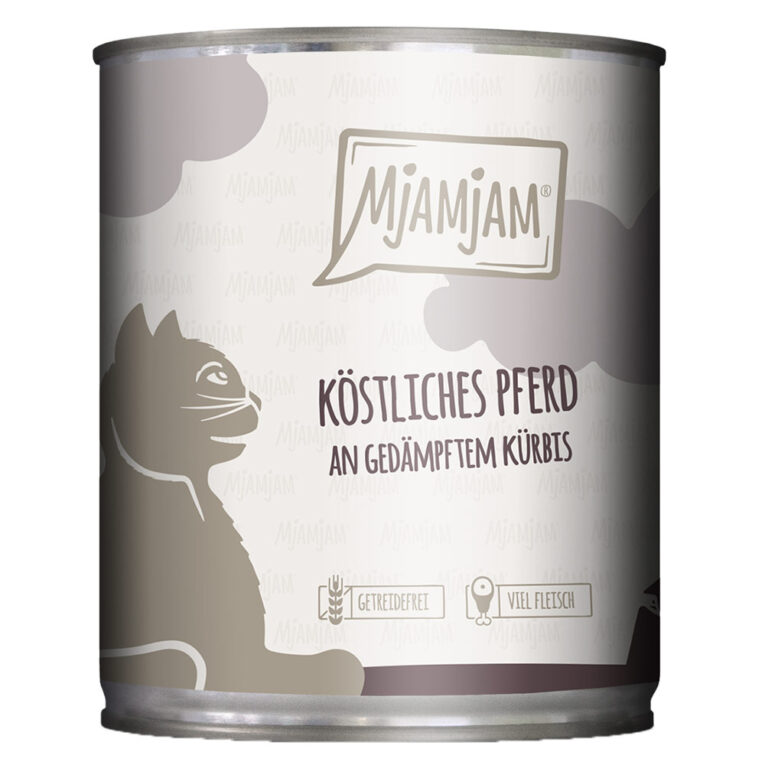 Mjamjam - Nassfutter - Köstliches Pferd (getreidefrei) Mjamjam Nassfutter Köstliches Pferd an gedämpftem Kürbis bietet alles