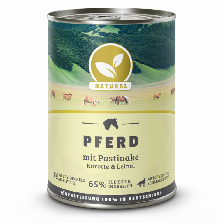 Natural - Nassfutter - Pferd mit Pastinake