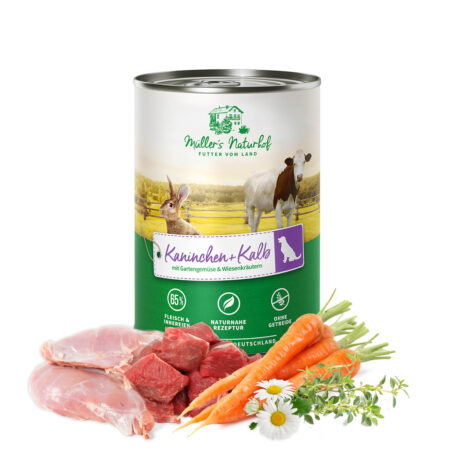 Müller’s Naturhof | Kaninchen und Kalb | 6 x 400 g