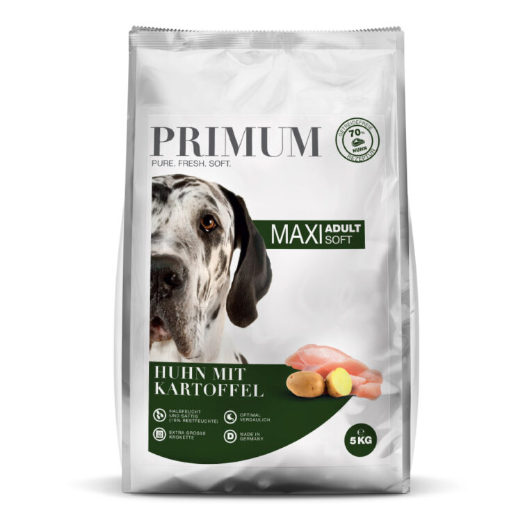Primum - Trockenfutter - Soft MAXI Huhn mit Kartoffel 5 kg Das saftige