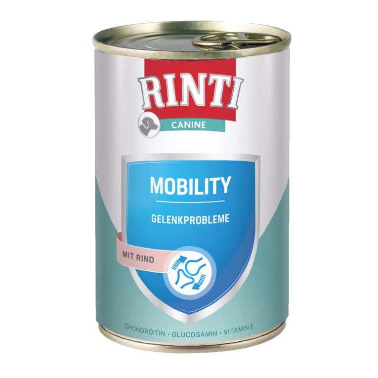 Rinti - Nassfutter - Canine Mobility Canine Mobility von Rinti ist ein Spezialnassfutter für Hunde