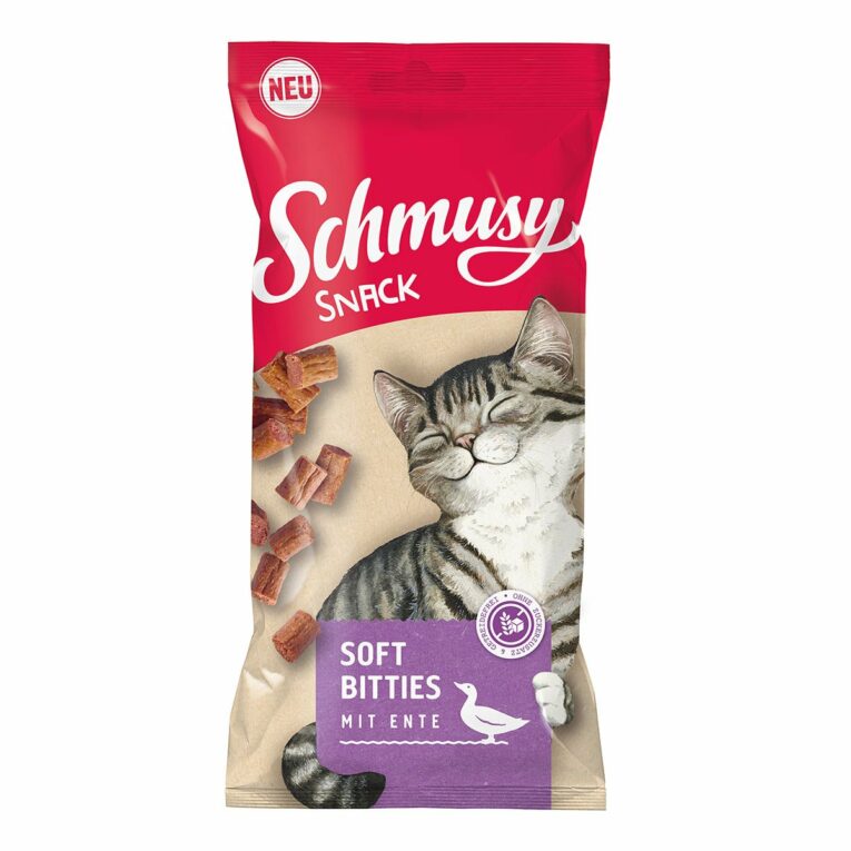 Schmusy Snack Soft Bitties mit Ente 60g