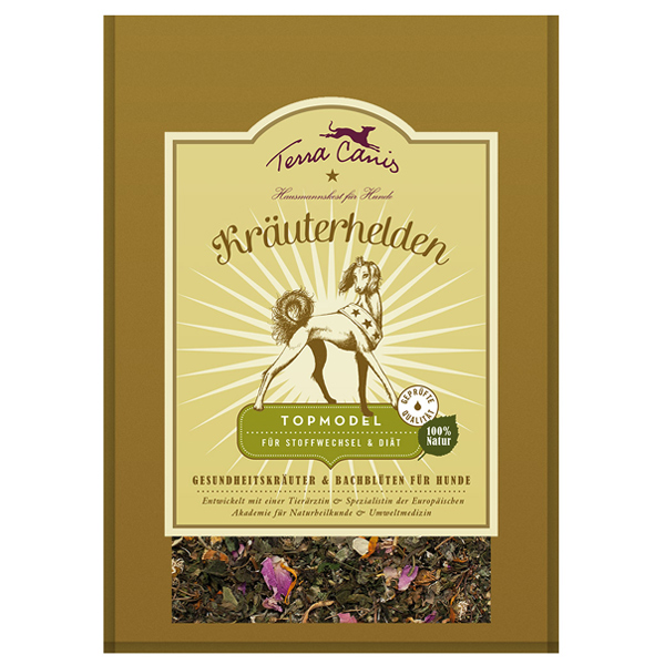 Terra Canis - Ergänzungsfutter - Kräuterhelden Topmodel Heilkräuter werden seit Jahrtausenden eingesetzt