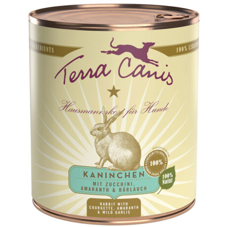 Terra Canis | Kaninchen mit Zucchini, Amaranth & Bärlauch | Classic | 12 x 800 g