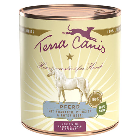 Terra Canis | Pferd mit Amaranth, Pfirsich und roter Beete | Classic | 6 x 800 g