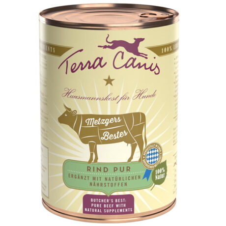 Terra Canis | Rind Pur | Fleisch Pur | 12 x 400 g