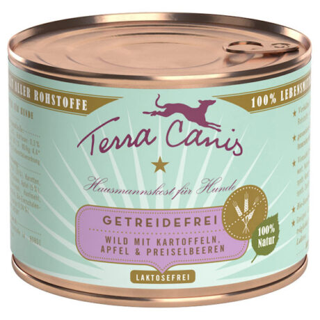 Terra Canis | Wild mit Kartoffeln, Apfel & Preiselbeeren | Getreidefrei | 48 x 200 g