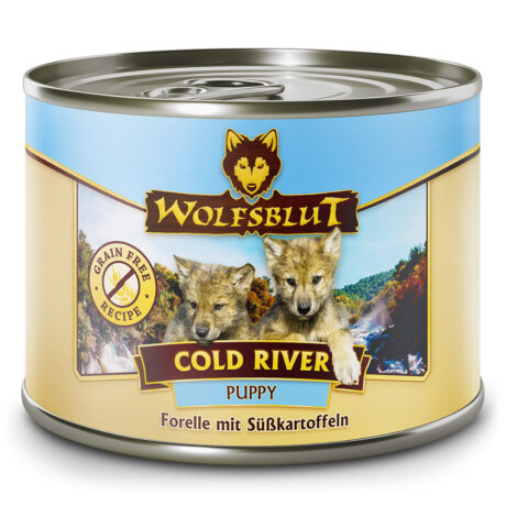 Wolfsblut | Cold River - Forelle mit Süßkartoffeln | Puppy | 12 x 200 g