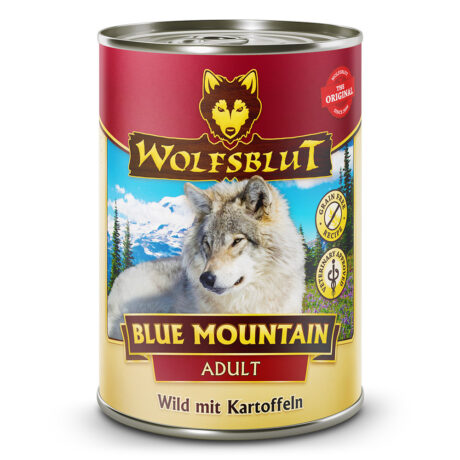 Wolfsblut | Blue Mountain - Wild mit Kartoffeln | Adult | 24 x 395 g