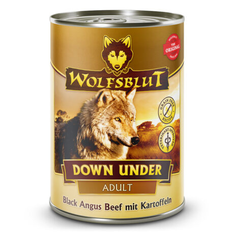 Wolfsblut | Down Under - Black Angus Beef mit Kartoffeln | Adult | 24 x 395 g
