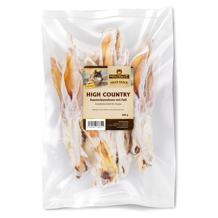 Wolfsblut Kauartikel - High Country Kaninchenohren mit Fell Dieser Snack von Wolfsblut hat den Vorteil