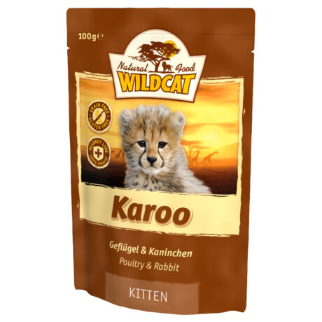 Wildcat | Karoo Kitten mit Geflügel und Kaninchen | 14 x 100 g