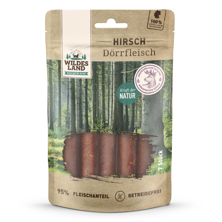 Hirsch Dörrfleisch 7 Stück Snacks sind ein wichtiger Bestandteil im Alltag mit Ihrem Liebling und geben Ihnen die Möglichkeit