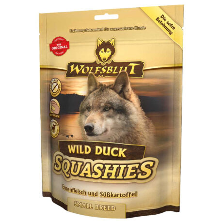 Wolfsblut | Wild Duck Small Breed - Entenfleisch & Süßkartoffel | Squashies | 350 g