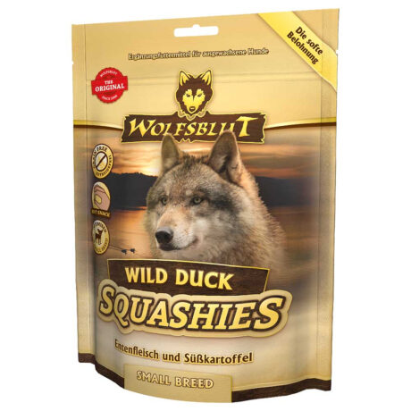 Wolfsblut | Wild Duck Small Breed - Entenfleisch & Süßkartoffel | Squashies | 3 x 350 g