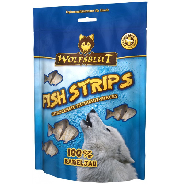 Fish Stripes Kabeljau Fisch-Snack mit 100 % Kabeljau Dieser Hundesnack enthält nur naturbelassenen Kabeljau