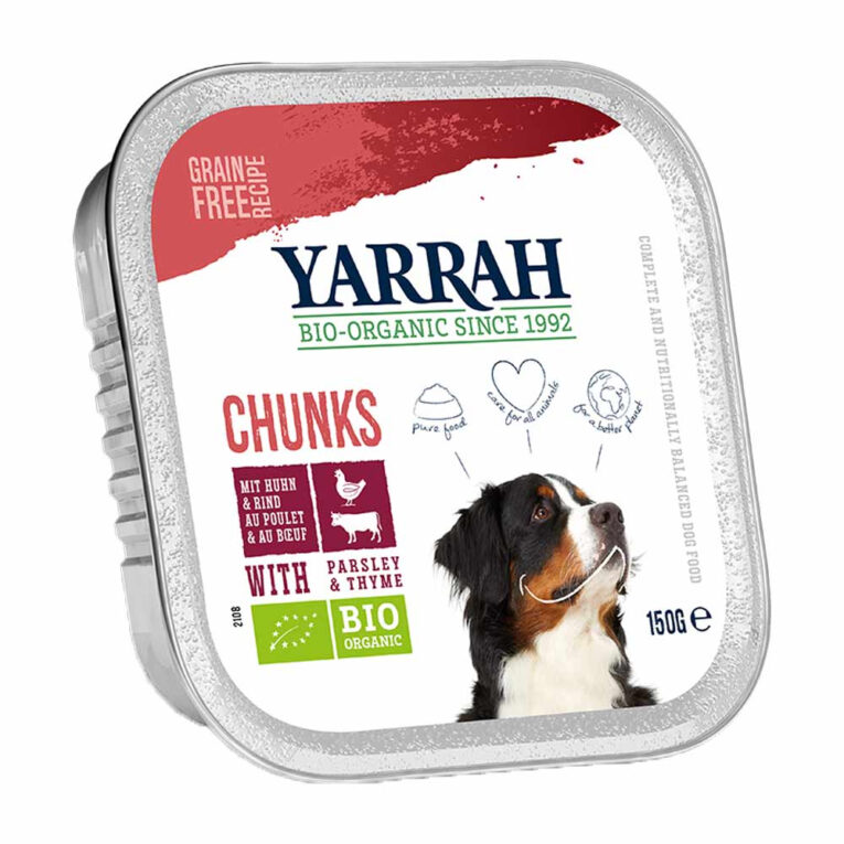 Yarrah - Nassfutter - Bio Bröckchen mit Huhn