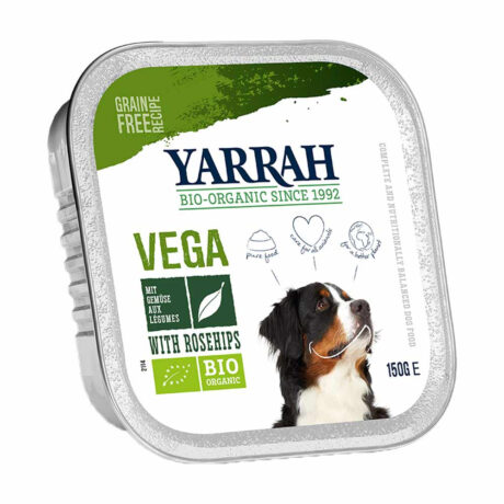 Yarrah | Bio-Bröckchen Vega mit Hagebutten | 12 x 150 g