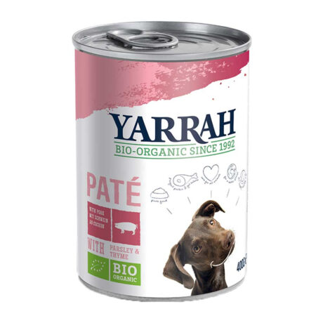Yarrah | Bio-Patè mit Schwein, Petersilie & Thymian | 24 x 400 g