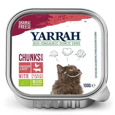 Yarrah | Bio-Bröckchen mit Huhn, Rind, Petersilie & Thymian | 100 g