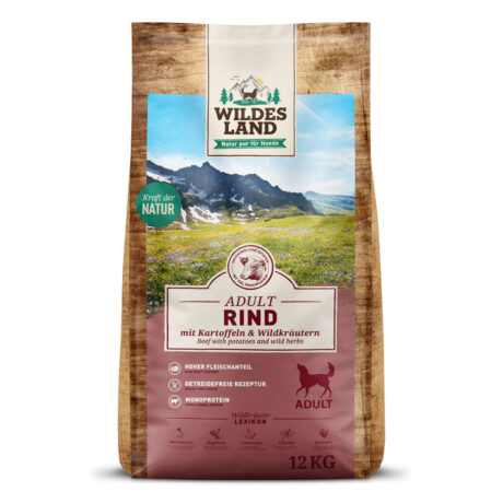 Wildes Land | Rind mit Kartoffeln und Wildkräutern | Classic Adult | 12 kg