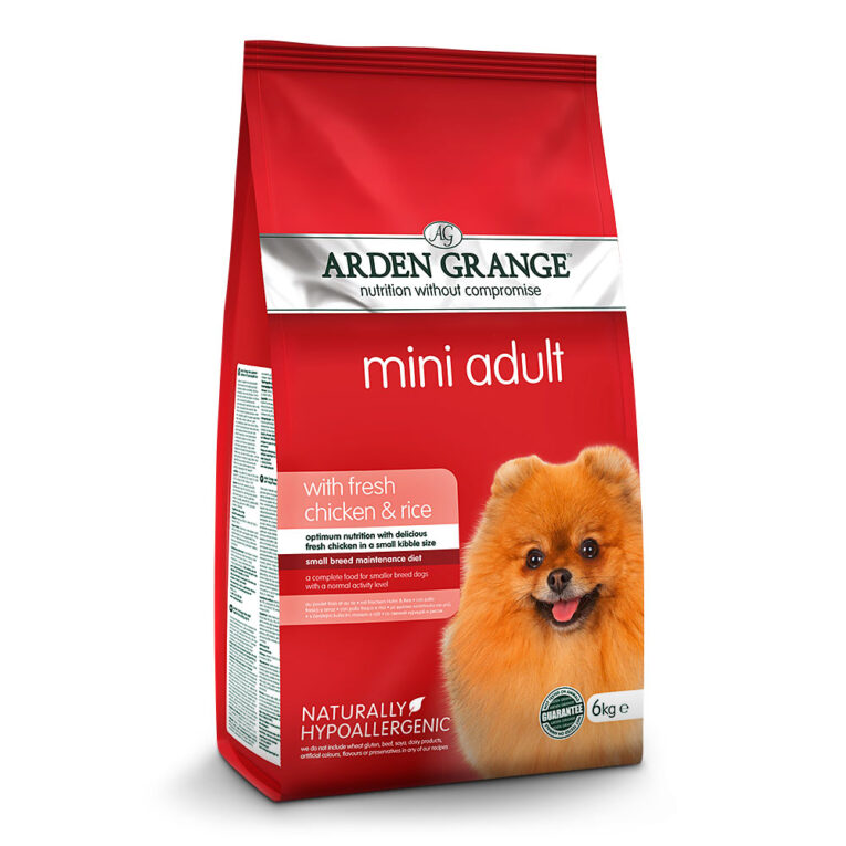 Arden Grange Mini Adult mit frischem Huhn & Reis Für die kleinen Vierbeiner finden Sie hier von Arden Grange ein hochqualitatives Alleinfuttermittel. Viel frisches Huhn macht das Futter nicht nur schmackhaft